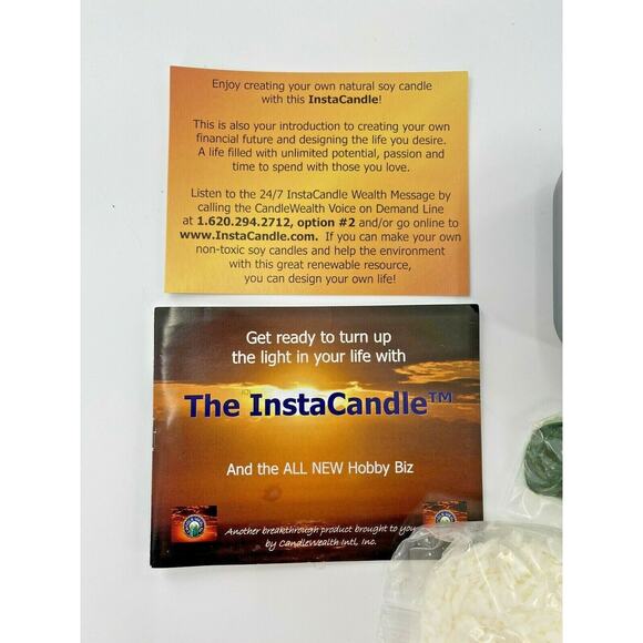 CUCUMBER MELON Soy INSTANT Candle Making Kit DIY Set Great GIFT Set - Picture 5 of 5